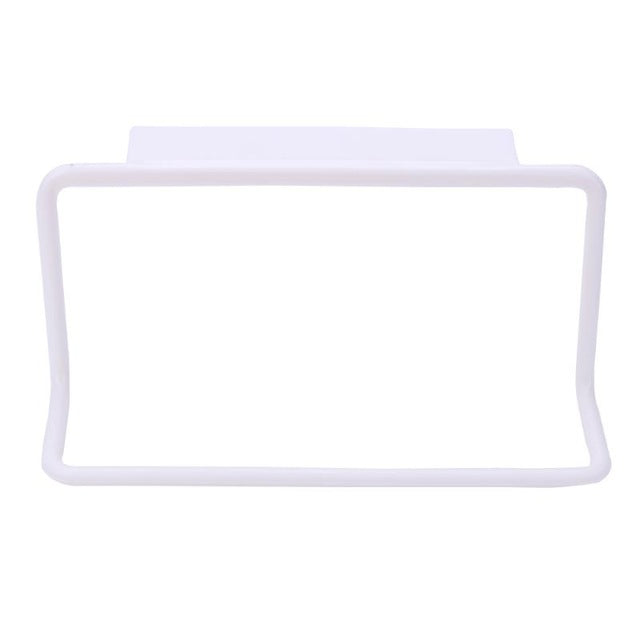 PP Plastic Towel Rack Hanging Holder Cupboard Kitchen Cabinet Bathroom Towel Rack Cupboard Hanger Rangement
