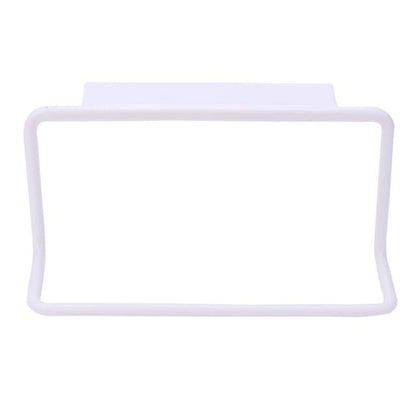 PP Plastic Towel Rack Hanging Holder Cupboard Kitchen Cabinet Bathroom Towel Rack Cupboard Hanger Rangement